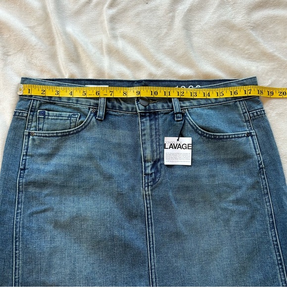 Gap | 1969 - 5 pocket Medium Wash Cut off Denim Skirt NWT Size 10 - Picture 10 of 13